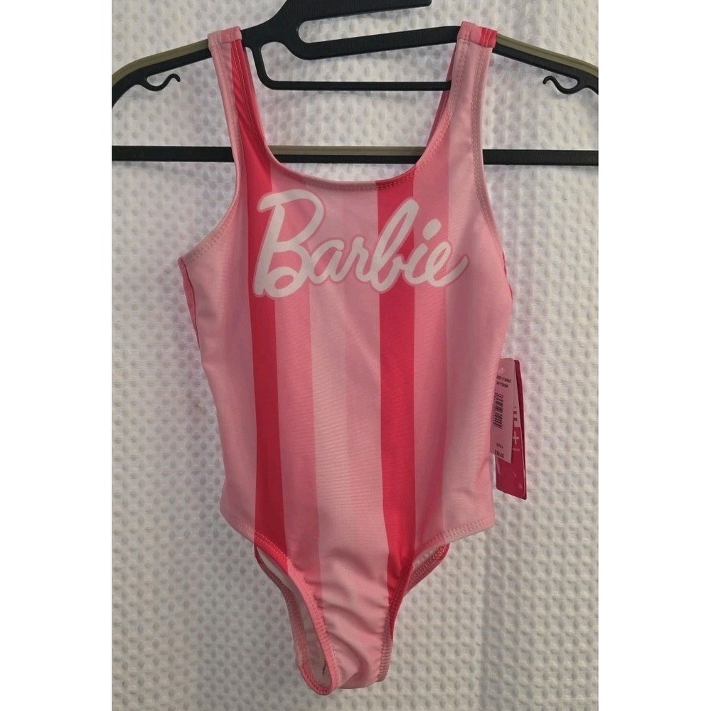 Barbie Girl's One Piece Swimsuit‎ Bathing Suit Pink Size 4